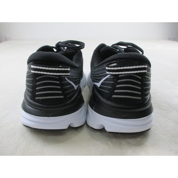 HOKA One One Bondi 7 Women's Running Shoes Size 9D Wide Sneakers Black White - Picture 4 of 16